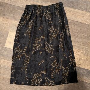 Vintage Midi Black Skirt